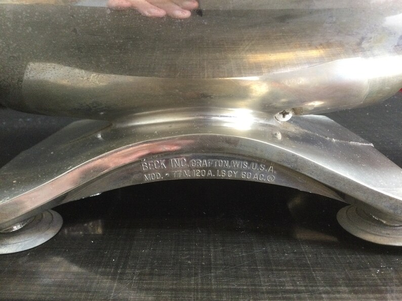 Mid Century Beck Electric Shoe Polisher Model 77 Metallic Etsy