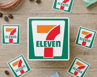 7 Eleven Logo #1 Waterproof Vinyl Sticker, Car Decal, Laptop Tumbler, Perfect Gift For Family, Friends