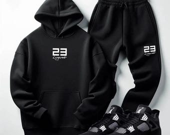 black and white jordan jogging suit