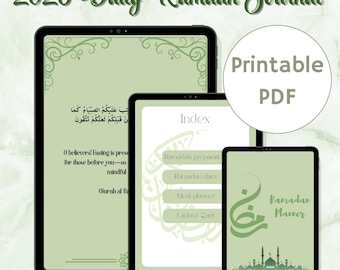 Ramadan Daily Journal 2026 | Worship Digital Planner