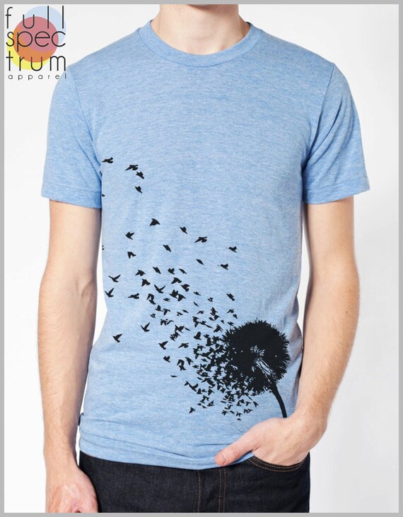 Dandelion Birds T shirt Men Women I Believe I can Fly Tshirt | Etsy