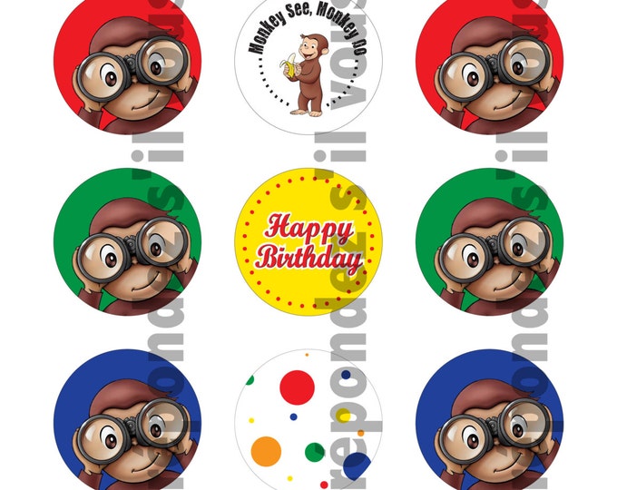 Curious Cupcake Toppers DIY Etsy