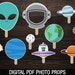 Space Photobooth Props Printable // Party Photo Props // | Etsy