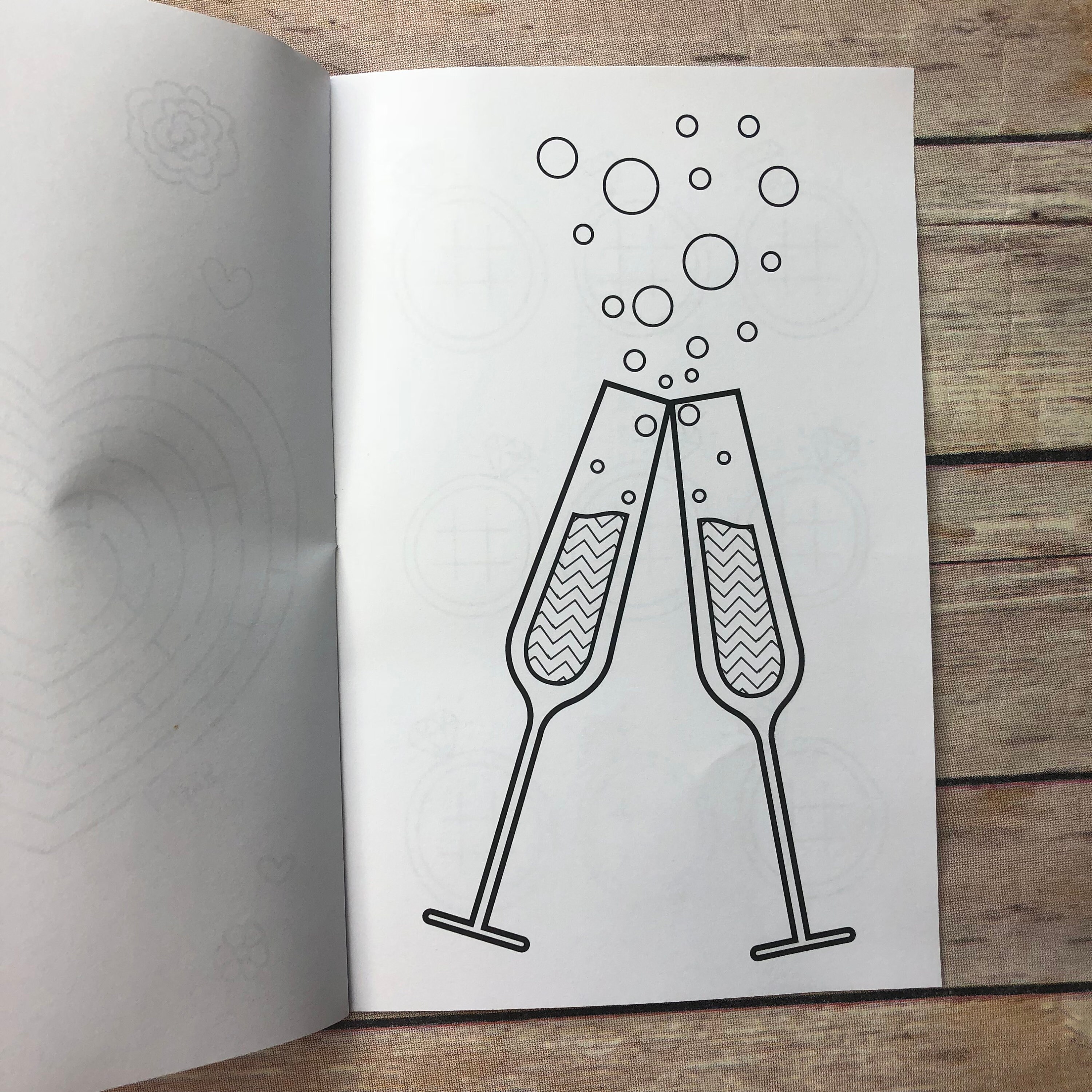 DIY Printable Wedding Bridal Shower Coloring Booklet // 8 Page - Etsy ...