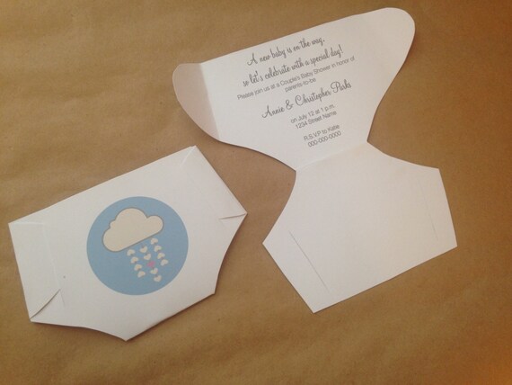 diy diaper invitation templates with instructions make your etsy how to make diaper invitations