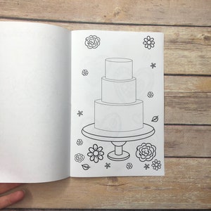 DIY Printable Wedding Bridal Shower Coloring Booklet // 8 Page Booklet ...