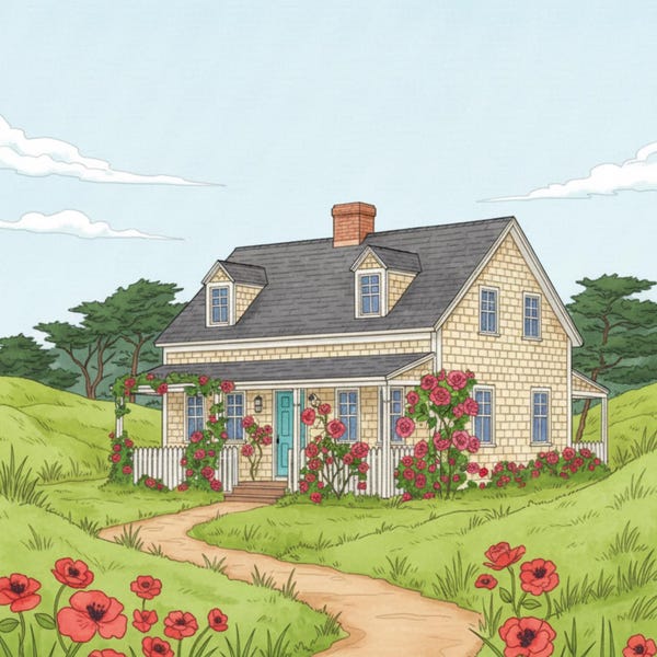 Cottage Coloring Book Pages for Adults — Cozy Cottagecore Home Illustrations — Printable PDF