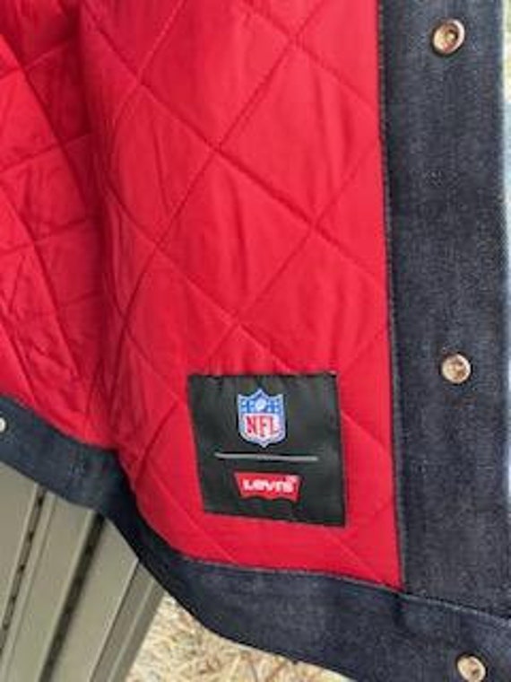 NFL Levis denim varsity jacket XXL nwt nos deadst… - image 5