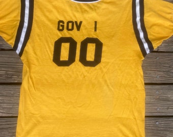 Fraternity athletic jersey Sigma NU GOV I vintage