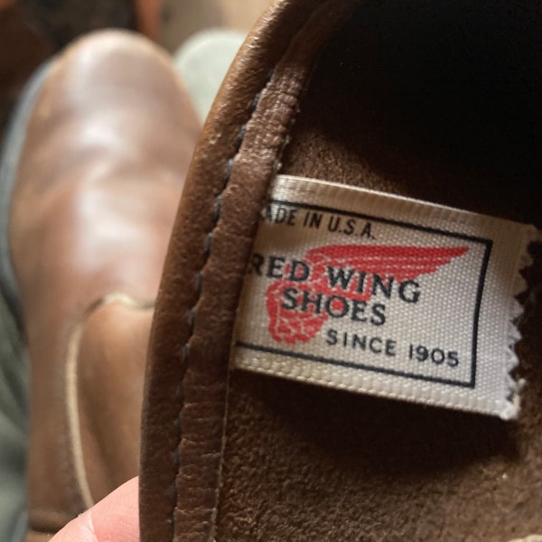 Red Wing Boots mens 8 1/2 D made USA Roper vintage