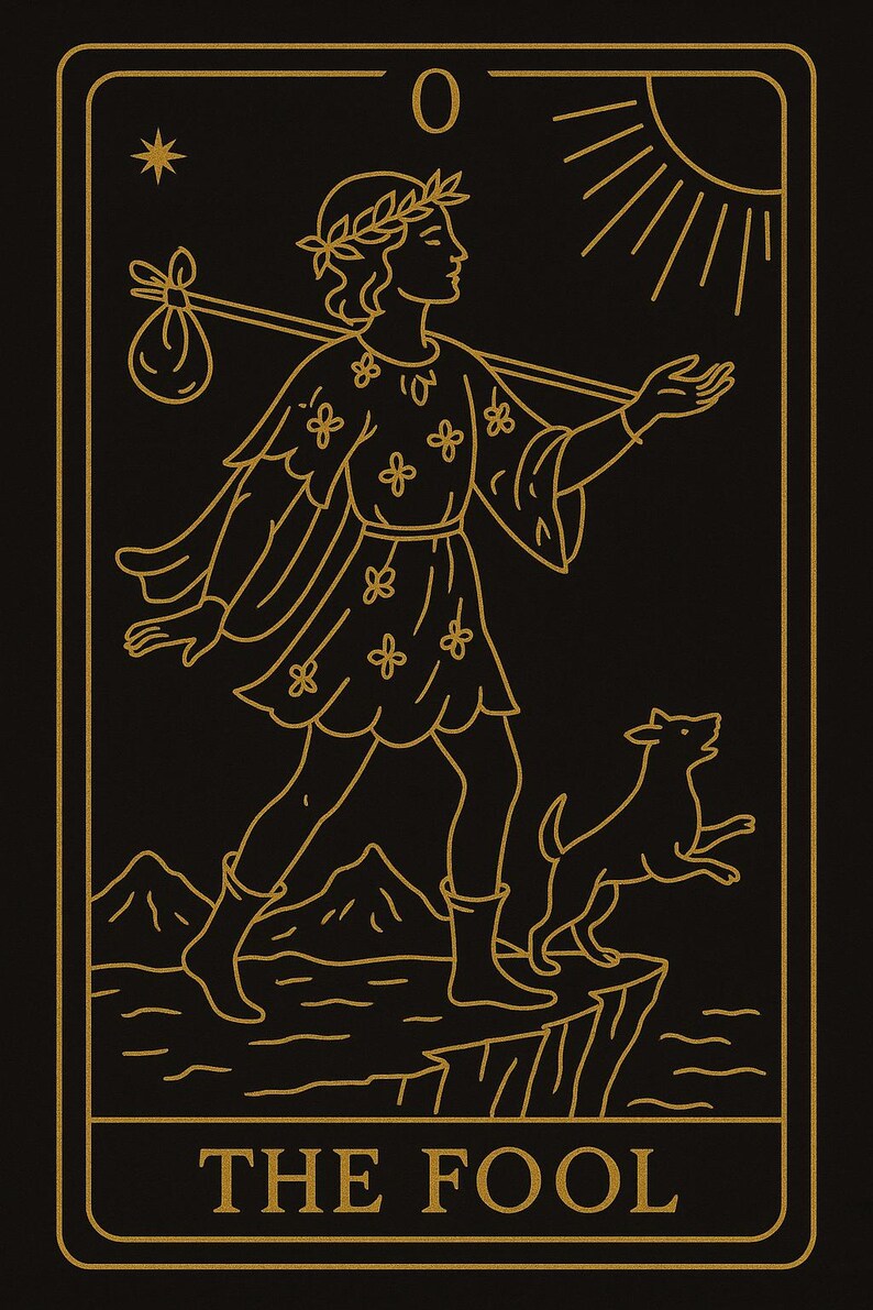 The Fool Tarot Guide Printable | 1-page PDF | Tarot Meaning Sheet - Etsy