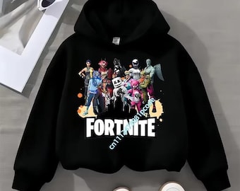 Sudaderas con capucha para niños de Fortnite, estilo anime, Fortress Night, para primavera y otoño, ideales como regalo.