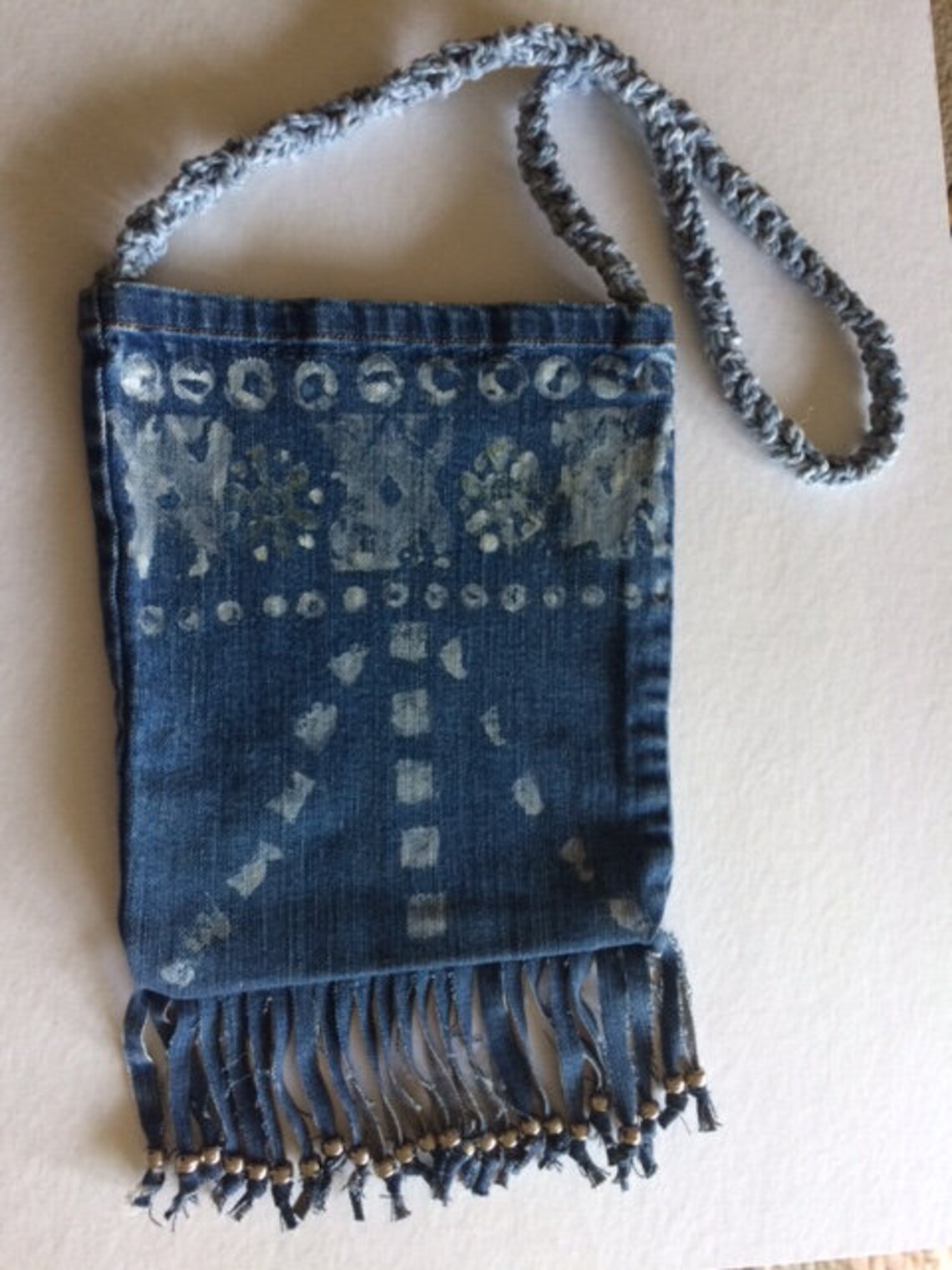 Denim Crossbody Bag Etsy
