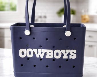 Cowboys Tote Bag Bogg Bag - Navy