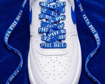 Zeta Phi Beta Sorority Custom Shoe Laces 125x1.2cm