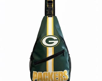 Green Bay Packers Sling Bag: NFL Crossbody Backpack