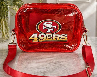 Bolso bandolera transparente de los San Francisco 49ers