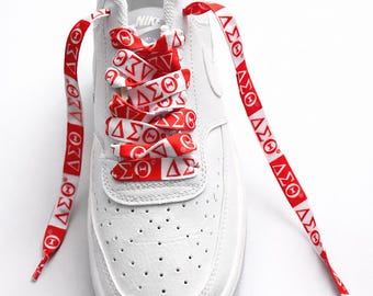 Cordones para zapatos de la hermandad Delta Sigma Theta (125 x 1,2 cm)