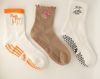 Pilates Socken rutschfest – 3er Bundle Grip Socken für Reformer Pilates, Yoga & Barre | Bestseller Set