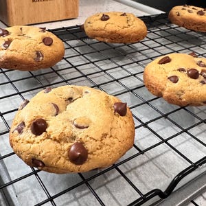 gluten free brown butter sourdough cookies