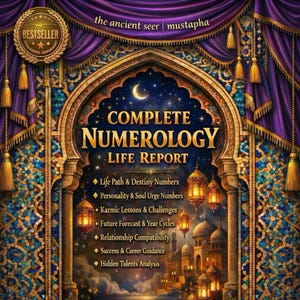 Rapport Numérologie Complet - Lecture en 1 Heure - Attractivité Richesse et Amour