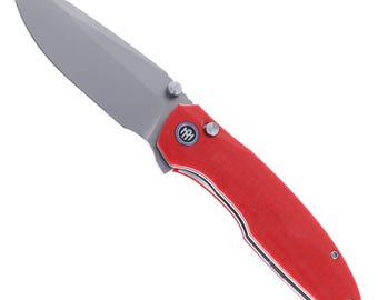 Remette Cool Whale - Red G10, Button Liner Lock, 14C28N Sandblasted. RTCL-GN3