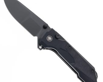 Remette Cosmic - Black G10 Handle, Black 14C28N Blade, Folding Knife RTCO-G