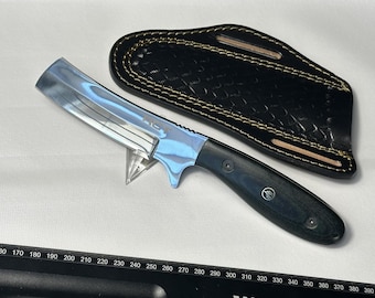 Bull Cuttter - Mirror Polish, Micarta Black with Green