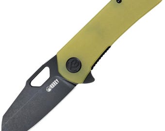 Kubey Duroc - Yellow G10, AUS-10 Sheepsfoot Blade.  KU332H