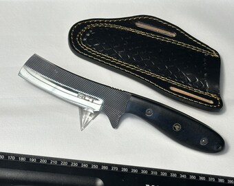 Bull Cuttter - File Rasp with Mirror Polish, Micarta Black