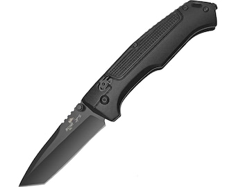 Bear Ops Rancor IV - Tanto Slide Lock Black.  Black Serrated - MC-560-ALBK-B
