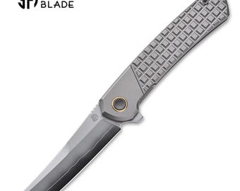 NMB - First Run Serial 075 - 2507 Zero Grid, Titanium, SLD-Magic Tanto Blade.