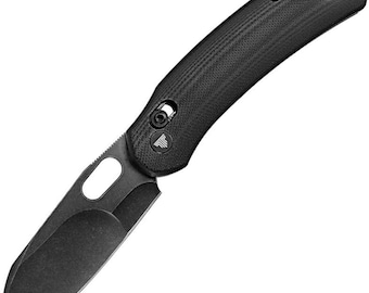 Trivisa Lamb - Black G10, Black N690 Blade Crossbar Lock. Folding Knife