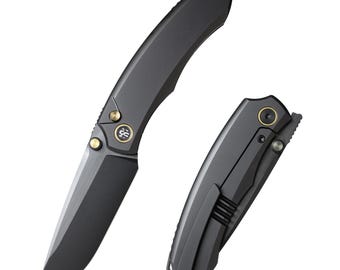 Remette Wild Species - Black Titanium, Black M390 Satin DLC.  WD108-N2