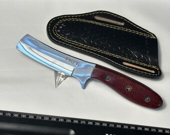 Bull Cuttter - Mirror Polish, Micarta Red