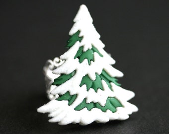 christmas tree ring etsy