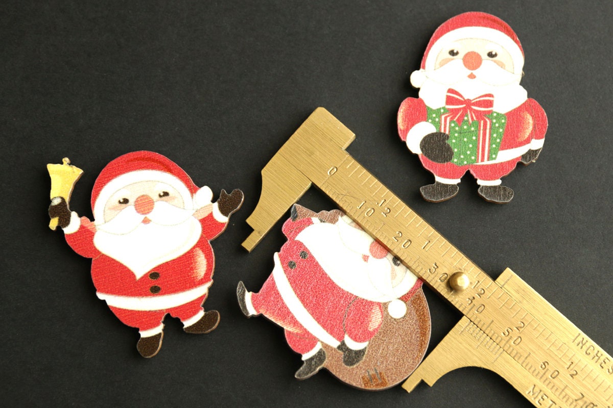Santa Fridge Magnets. Christmas Magnets. Santa Claus Magnets ...