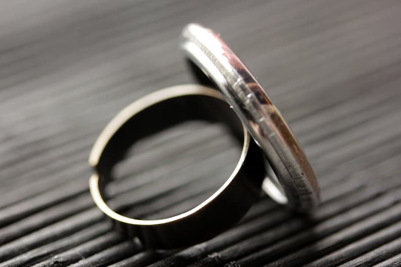 Christmas Jewelry Santa Gnome Ring Holiday Jewelry Adjustable Ring in Bronze Santa Ring Handmade Jewelry. Christmas Ring