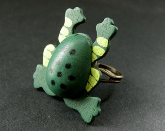 Bague Grenouille Réglable Pour Femme - Alliage De Zinc, Design Vintage Et Amusant - Animalier, Cadeau Original - 13