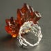 Brown Maple Leaf Ring. Autumn Leaf Ring. Fall Leaves Filigree Ring ...