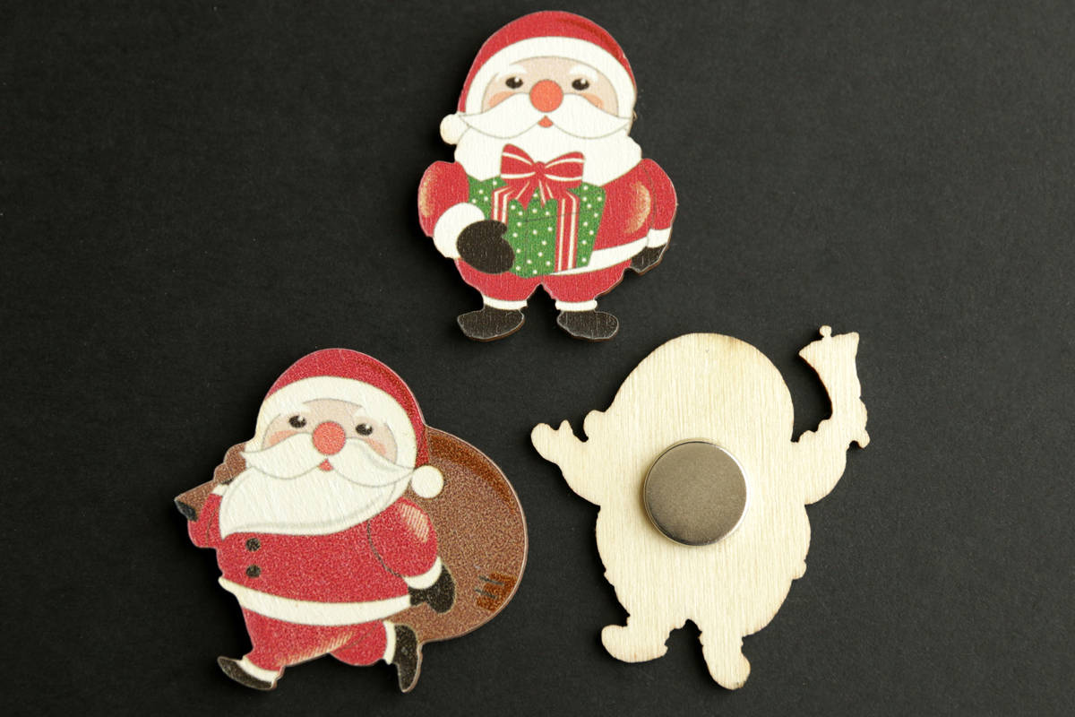 Santa Fridge Magnets. Christmas Magnets. Santa Claus Magnets ...