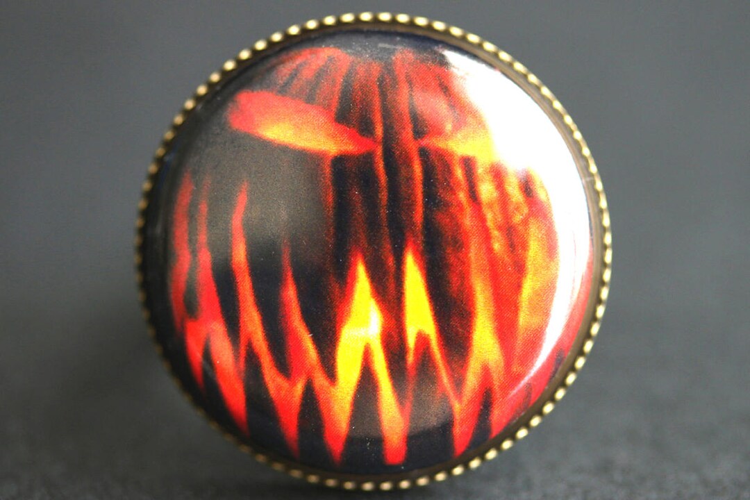 Jack O'lantern Ring. Halloween Ring. Scary Pumpkin Graphic Etsy