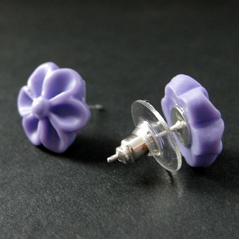 Lavender flower earrings Clearance