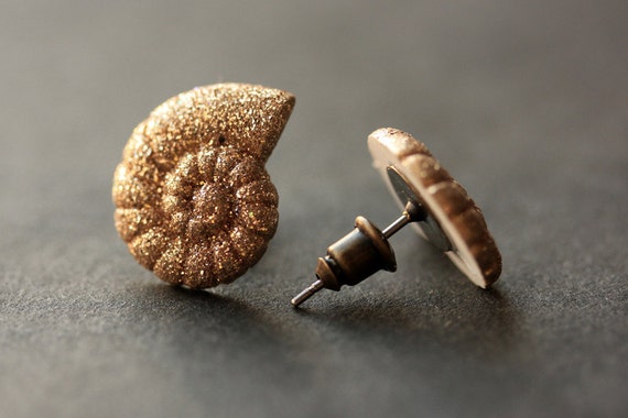 Snail shell earrings discount