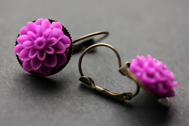 Lilac Diana Linear Earrings