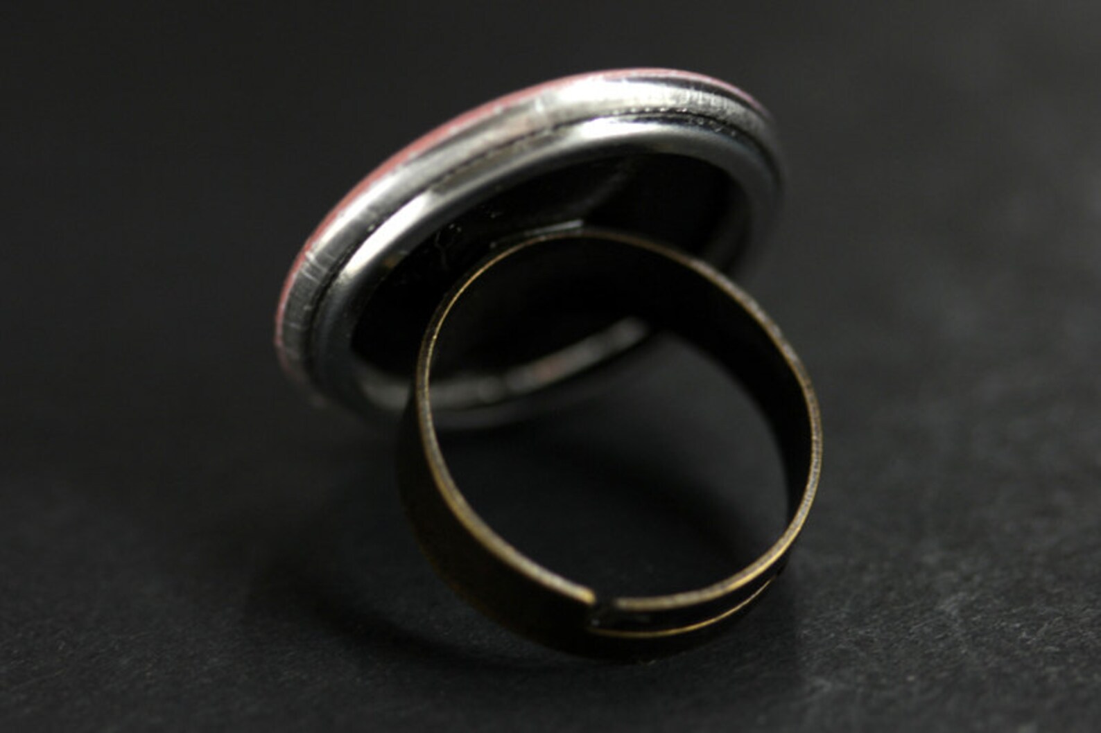 Brown Dragonfly Ring. Bug Ring. Insect Ring. Yellow Ring. Graphic ...