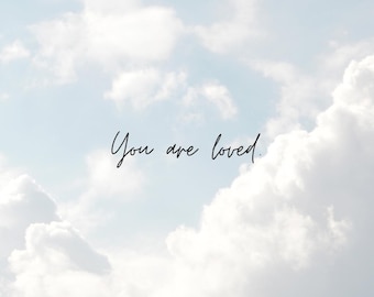 Christian Phone Wallpaper Pack | Sky Love Aesthetic | Minimal Scripture Wallpaper Bundle | Inspirational Lock Screen