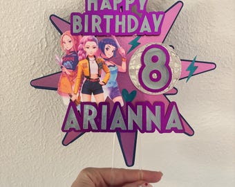 K-Pop Demon Hunters Cake Topper | Handmade Customized