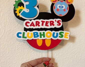 Custom Mickey Toodles Clubhouse Cake Topper