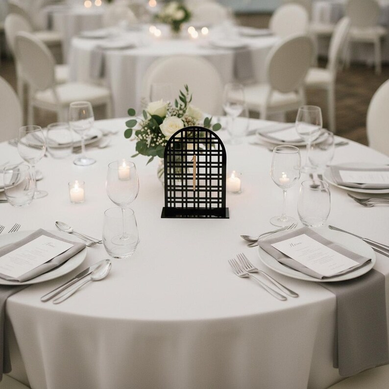 Rattan Table Number Display Stand Alone Sign for Wedding Reception ...